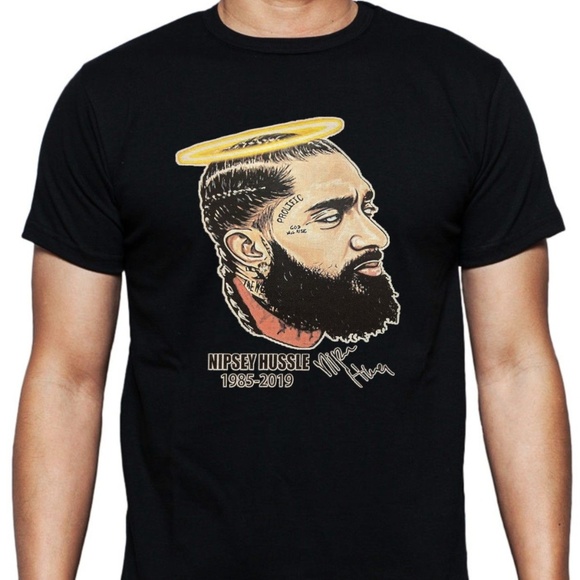 Nipsey Hussle Halo Black T-shirt - Picture 1 of 1